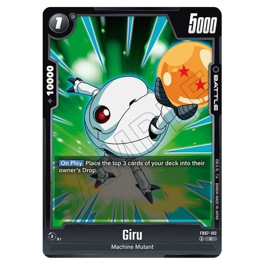 Giru FB07-102 card from the Dragon Ball Super Card Game Fusion World set FB07 - Wish for Shenron