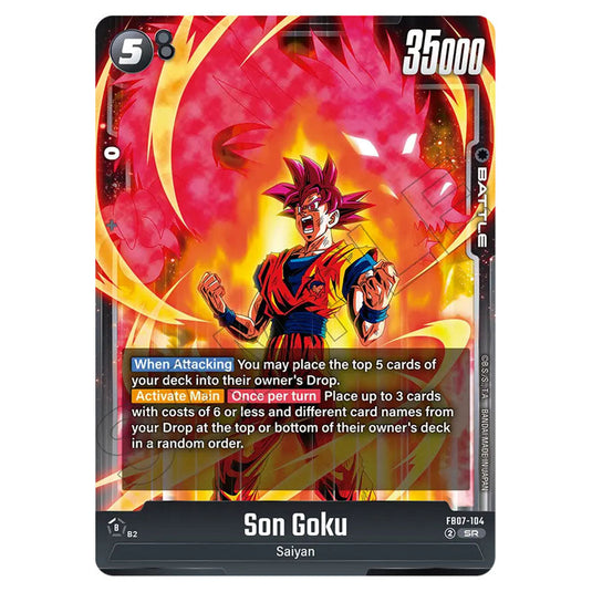 Son Goku FB07-104 card from the Dragon Ball Super Card Game Fusion World set FB07 - Wish for Shenron