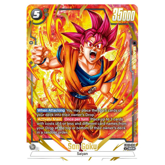 Son Goku FB07-104a card from the Dragon Ball Super Card Game Fusion World set FB07 - Wish for Shenron