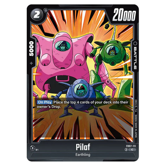 Pilaf FB07-111 card from the Dragon Ball Super Card Game Fusion World set FB07 - Wish for Shenron