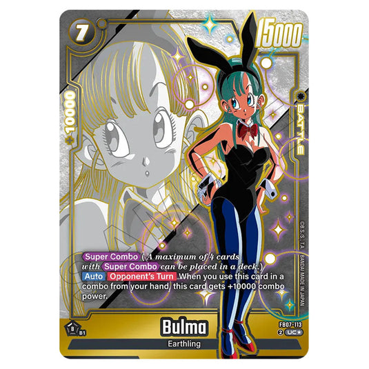 Bulma FB07-113a card from the Dragon Ball Super Card Game Fusion World set FB07 - Wish for Shenron