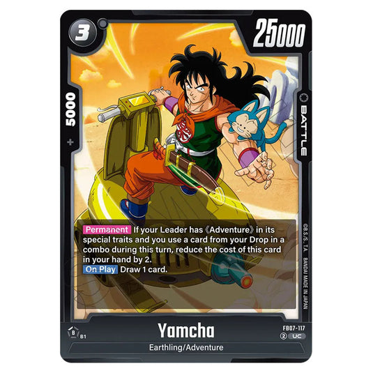 Yamcha FB07-117 card from the Dragon Ball Super Card Game Fusion World set FB07 - Wish for Shenron