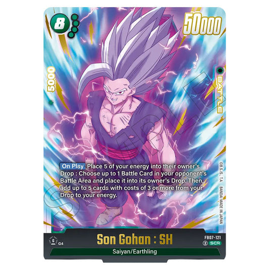 Son Gohan : SH FB07-121 card from the Dragon Ball Super Card Game Fusion World set FB07 - Wish for Shenron