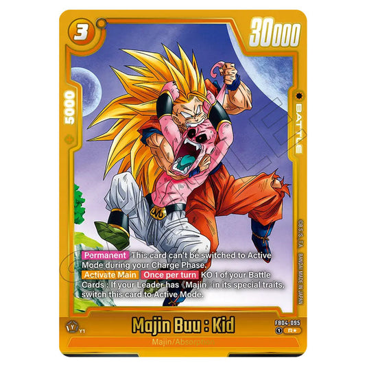 Majin Buu : Kid FB04-095 card from the Dragon Ball Super Card Game Fusion World set FB07 - Wish for Shenron