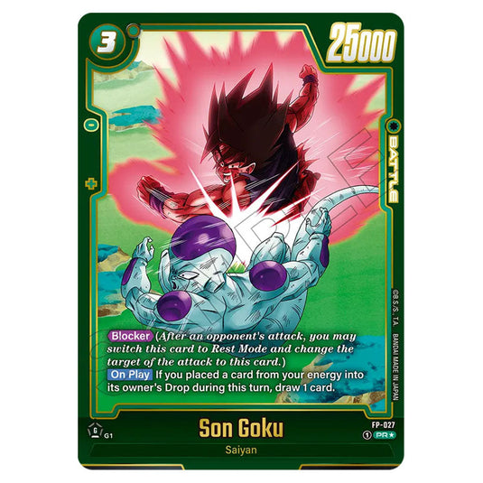 Son Goku FP-027 card from the Dragon Ball Super Card Game Fusion World set FB07 - Wish for Shenron
