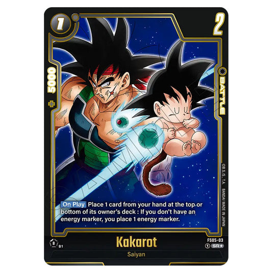 Kakarot FS05-03 card from the Dragon Ball Super Card Game Fusion World set FB07 - Wish for Shenron