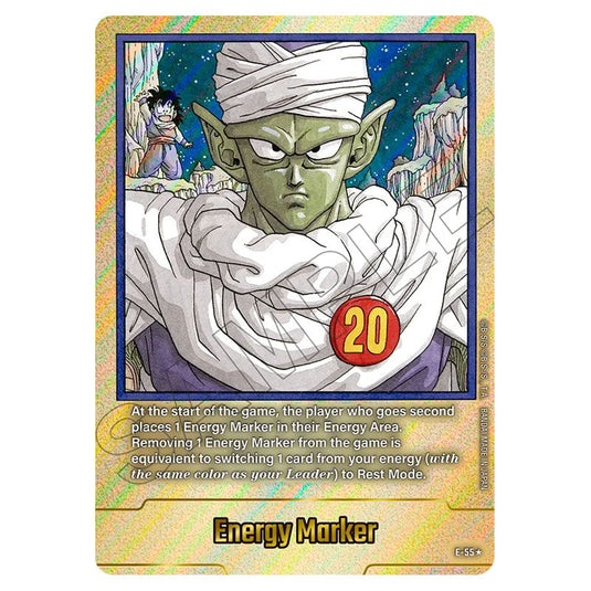 Energy Marker E-55 card from the Dragon Ball Super Card Game Fusion World set FB07 - Wish for Shenron