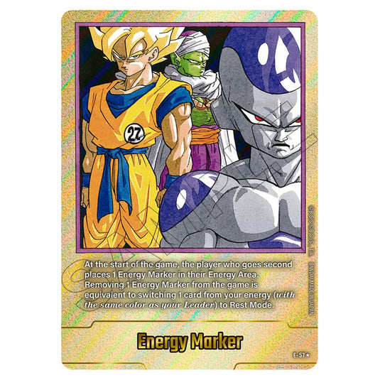 Energy Marker E-57 card from the Dragon Ball Super Card Game Fusion World set FB07 - Wish for Shenron
