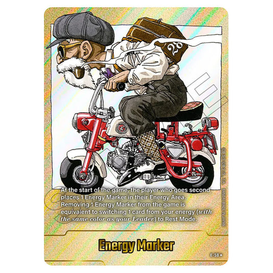 Energy Marker E-58 card from the Dragon Ball Super Card Game Fusion World set FB07 - Wish for Shenron