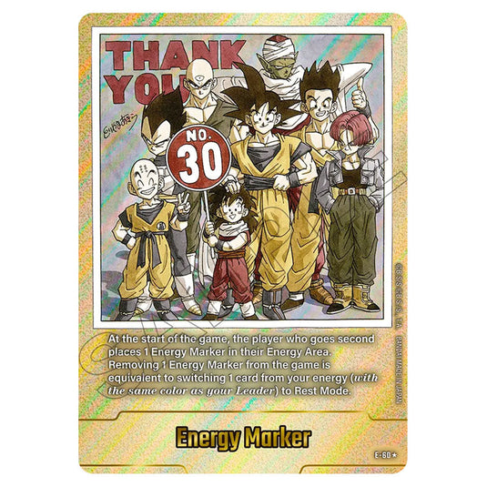 Energy Marker E-60 card from the Dragon Ball Super Card Game Fusion World set FB07 - Wish for Shenron