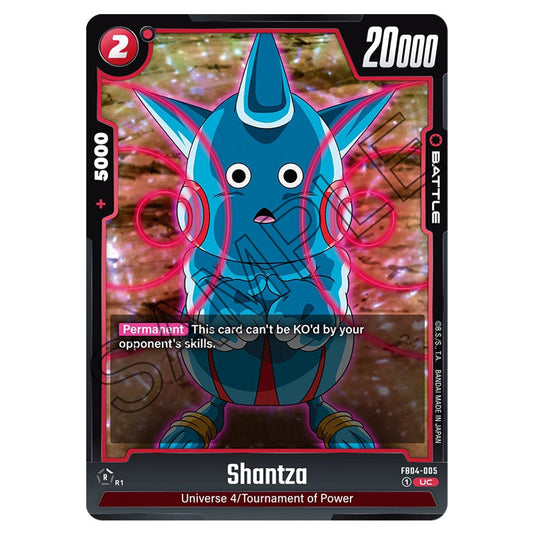 Shantza FB04-005 card from the Dragon Ball Super Card Game Fusion World set FB04 - Ultra Limit