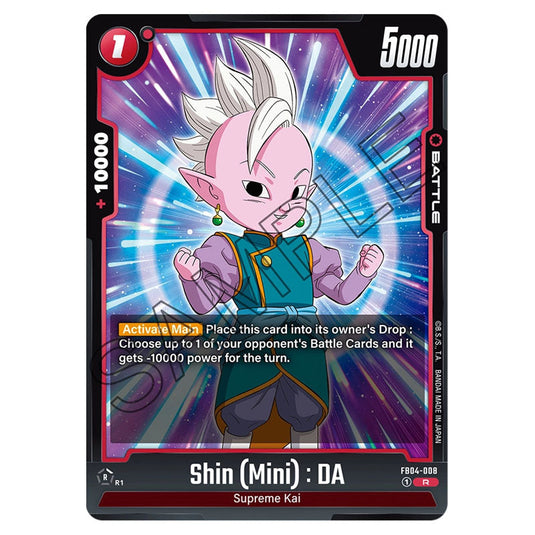 Shin (Mini) : DA FB04-008 card from the Dragon Ball Super Card Game Fusion World set FB04 - Ultra Limit