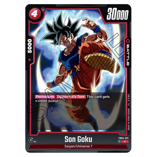 Son Goku FB04-011 card from the Dragon Ball Super Card Game Fusion World set FB04 - Ultra Limit