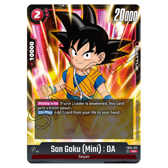 Son Goku (Mini) : DA FB04-012 card from the Dragon Ball Super Card Game Fusion World set FB04 - Ultra Limit