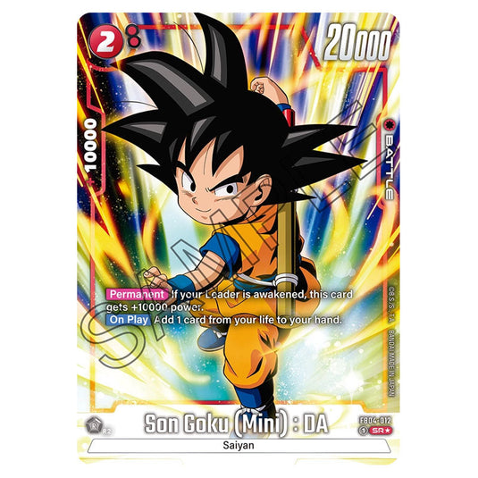 Son Goku (Mini) : DA FB04-012a card from the Dragon Ball Super Card Game Fusion World set FB04 - Ultra Limit