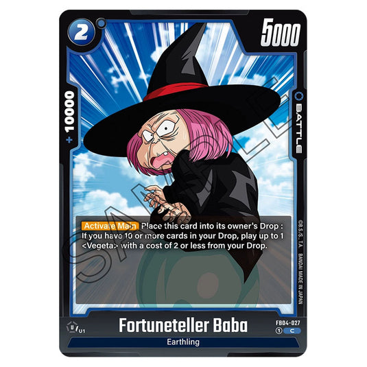 Fortuneteller Baba FB04-027 card from the Dragon Ball Super Card Game Fusion World set FB04 - Ultra Limit