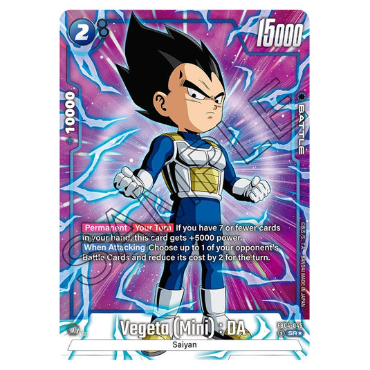 Vegeta (Mini) : DA FB04-045a card from the Dragon Ball Super Card Game Fusion World set FB04 - Ultra Limit