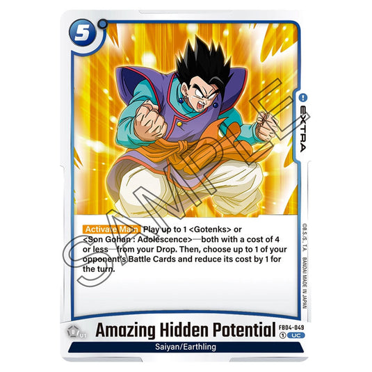 Amazing Hidden Potential FB04-049 card from the Dragon Ball Super Card Game Fusion World set FB04 - Ultra Limit