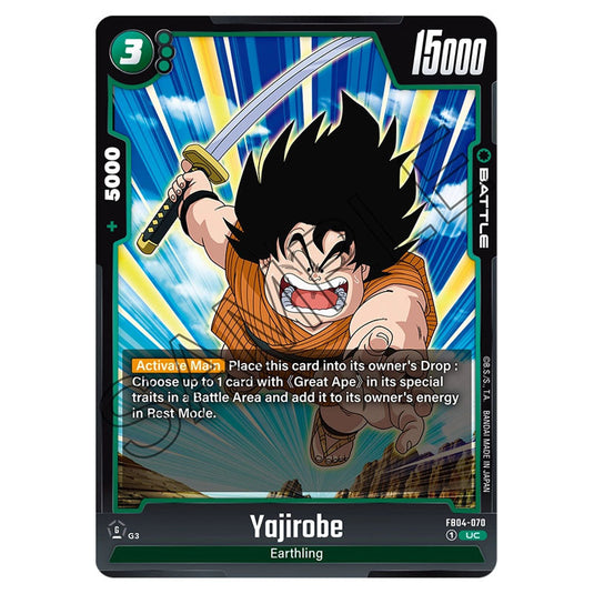 Yajirobe FB04-070 card from the Dragon Ball Super Card Game Fusion World set FB04 - Ultra Limit