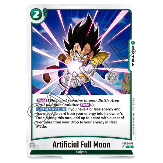 Artificial Full Moon FB04-076 card from the Dragon Ball Super Card Game Fusion World set FB04 - Ultra Limit