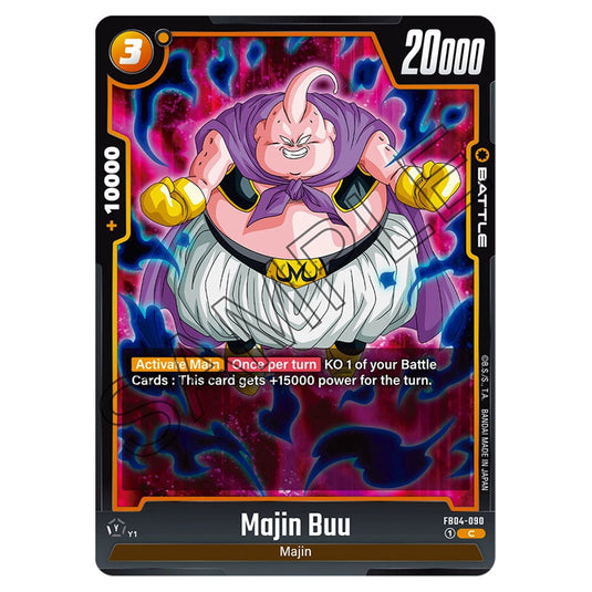 Majin Buu FB04-090 card from the Dragon Ball Super Card Game Fusion World set FB04 - Ultra Limit