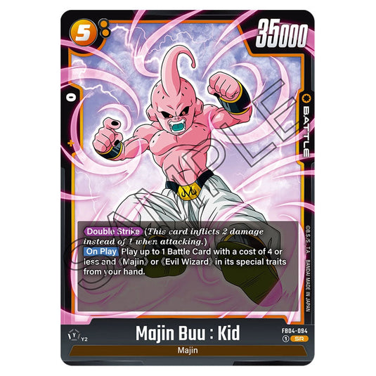 Majin Buu : Kid FB04-094 card from the Dragon Ball Super Card Game Fusion World set FB04 - Ultra Limit