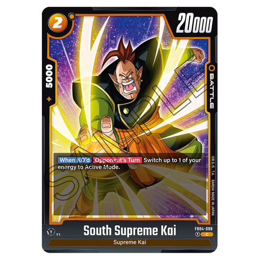 South Supreme Kai FB04-098 card from the Dragon Ball Super Card Game Fusion World set FB04 - Ultra Limit