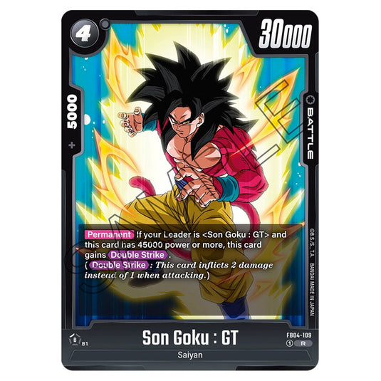 Son Goku : GT FB04-109 card from the Dragon Ball Super Card Game Fusion World set FB04 - Ultra Limit