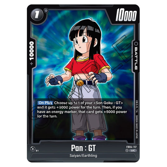 Pan : GT FB04-117 card from the Dragon Ball Super Card Game Fusion World set FB04 - Ultra Limit