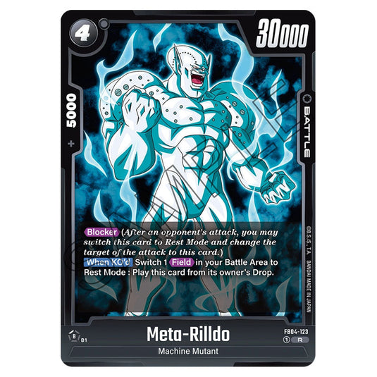 Meta-Rilldo FB04-123 card from the Dragon Ball Super Card Game Fusion World set FB04 - Ultra Limit