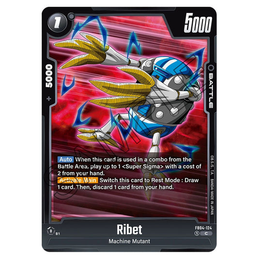 Ribet FB04-124 card from the Dragon Ball Super Card Game Fusion World set FB04 - Ultra Limit