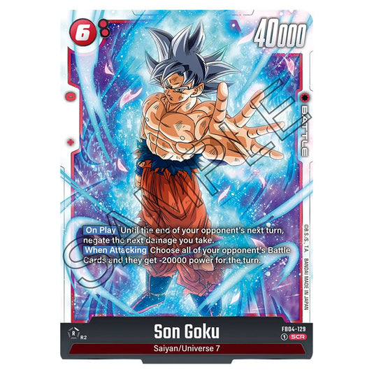 Son Goku FB04-129 card from the Dragon Ball Super Card Game Fusion World set FB04 - Ultra Limit