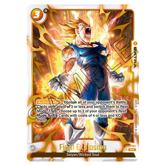 Final Explosion FB03-102 (FB04) card from the Dragon Ball Super Card Game Fusion World set FB04 - Ultra Limit