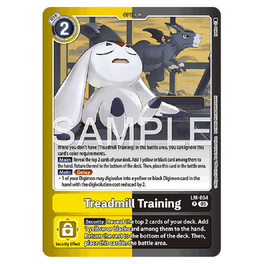 Treadmill Training LM-054 card from the Digimon set LM-07: Limited Card Pack Another Knight