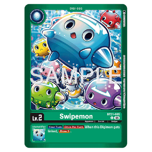 Swipemon BT21-005 card from the Digimon set LM-07: Limited Card Pack Another Knight