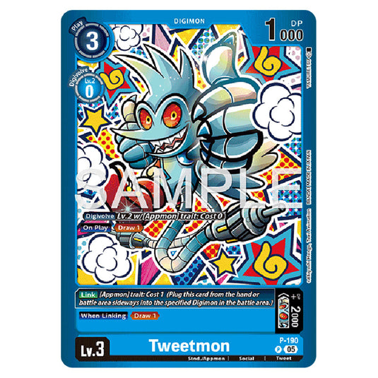 Tweetmon P-190 card from the Digimon set LM-07: Limited Card Pack Another Knight