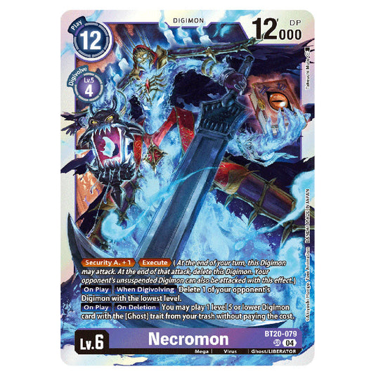 Necromon BT20-079 card from the Digimon set BT19-20: Special Booster Ver.2.5