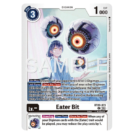 Eater Bit BT23-073 card from the Digimon set BT-23: Booster Hackers' Slumber