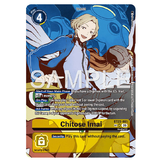 Chitose Imai BT23-081B card from the Digimon set BT-23: Booster Hackers' Slumber