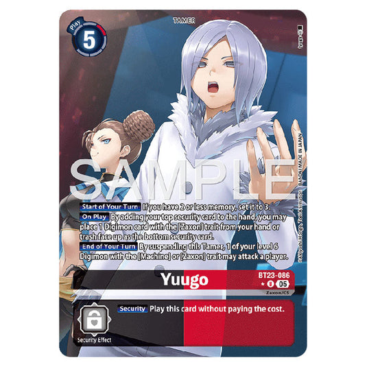 Yuugo BT23-086A card from the Digimon set BT-23: Booster Hackers' Slumber