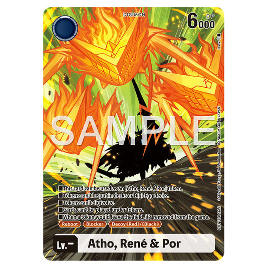 Digimon Card Game - Hackers Slumber - Atho, Rene & Por - (Token) - BT23-TOKEN