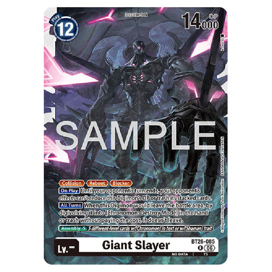 Giant Slayer BT26-085 card from the Digimon set Timeless Bonds