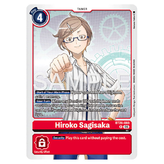 Hiroko Sagisaka BT26-088 card from the Digimon set Timeless Bonds