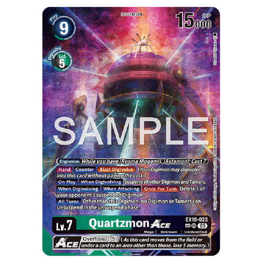 Quartzmon EX10-023B card from the Digimon set EX-10: Extra Booster Sinister Order