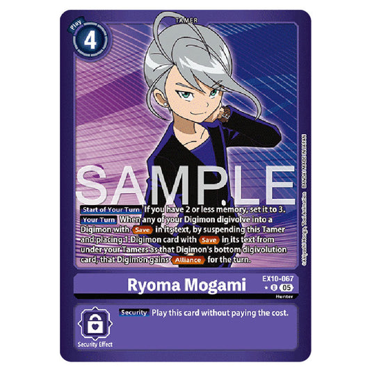 Ryoma Mogami EX10-067A card from the Digimon set EX-10: Extra Booster Sinister Order