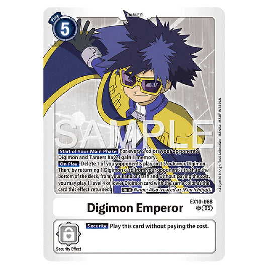Digimon Emperor EX10-068 card from the Digimon set EX-10: Extra Booster Sinister Order