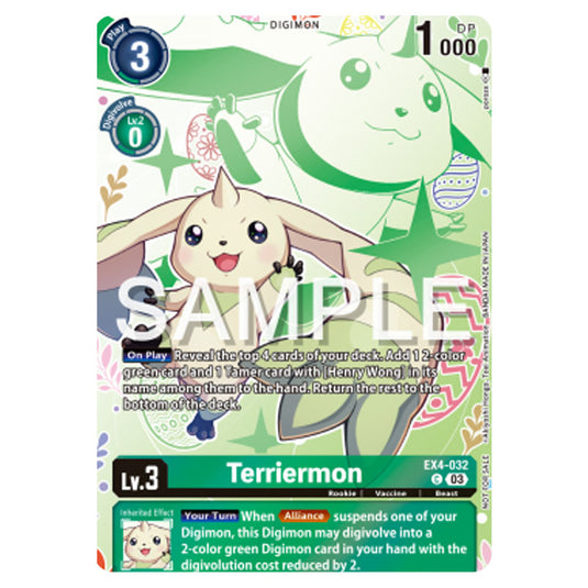 Digimon Card Game - Promo - Terriermon - EX4-032