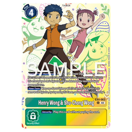 Digimon Card Game - Promo -Henry Wong & Shu-Chong Wong - EX4-063