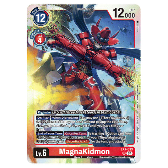 MagnaKidmon EX7-013 card from the Digimon set EX-07: Extra Booster Digimon Liberator