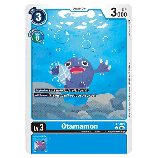 Otamamon EX7-015 card from the Digimon set EX-07: Extra Booster Digimon Liberator